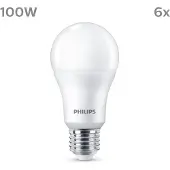 Philips LED E27 13W 1.521lm 4.000K satinato 6x