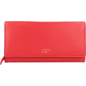 L.credi Evelyn Portafoglio Vera Pelle 20 cm rosso