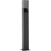 LUCANDE Lampione Fiola, 80 cm, antracite, IP54