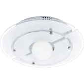 Eglo 92798 Vallerano applique / plafoniera 5x33W acciaio cromo bianco