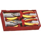 Teng Tools Set Di 4 Pinze Isolate 1000V 117490102