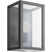 LINDBY Applique da esterno Giavanna, 28 cm, antracite, IP44, E27