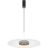 Maytoni Lampada LED a sospensione El, Ø 50 cm, bianco, alluminio