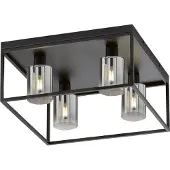 Fischer & Honsel Leuchten Plafoniera Iska con cornice, 4 luci