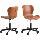 Ebuy24 Sedia da ufficio Bali marrone.