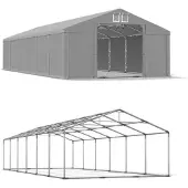 Das Company Estate Magazine Tenda 6x12 Grigio SUMMER PLUS MSD