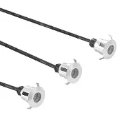 LINDBY Gracelle LED da interrare, 3x rotondo
