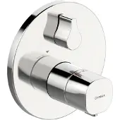 Hansa HANSALIVING Mitigeur de bain et douche, set de finition/thermostat, rond, sans dispositif de sécurité, 81149552, 81149552
