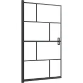 Syfax Pannello per Box Doccia in ESG 80x140 cm Nero