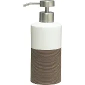Sealskin Distributore di sapone Doppio in porcellana marrone, 361840274