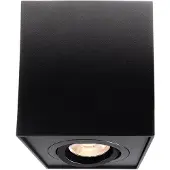 LIGHT IMPRESSIONS Faretto da soffitto Bengala angolare, nero, alluminio, GU10, orientabile