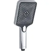 Kielle Vega - Soffione doccia 120, 3 getti, cromato/nero 20418010