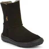 Froddo Kid's Barefoot Tex Suede Scarpe invernali Bambini (28, nero)