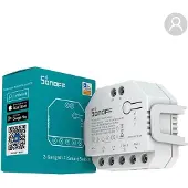 Sonoff Dual R3 Interruttore Smart Home con Cavo e Senza Cavo per Luci Elettrodomestici Bianco