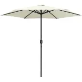 Syfax Ombrellone da Giardino Palo in Alluminio 270x246 cm Sabbia