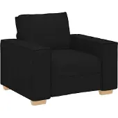 vidaXL Poltrona divano Nero 100x78x84 cm Tessuto
