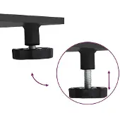 vidaXL Portaombrelli, 52 kg, nero, acciaio, quadrato, regolabile