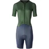 Santini Trisuit A Maniche Corte Leaf