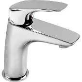 Deante Jednopáková umývadlová batéria 9,8 cm strieborná + zástrčka click