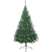 vidaXL Albero di Natale artificiale preilluminato verde 180 cm PVC
