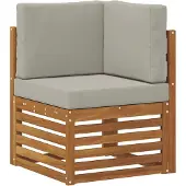 vidaXL Set divani in legno massello di acacia