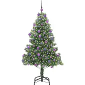 vidaXL Albero di Natale verde, 180 cm, in PVC