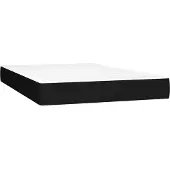 vidaXL Materasso a molle insacchettate nero 140x190x20 cm tessuto