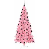 vidaXL Albero di Natale rosa, 210 cm, in PVC