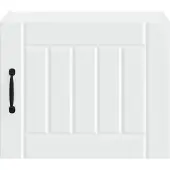 vidaXL Mobiletto da parete LUCCA, 2 pezzi, bianco, legno composito
