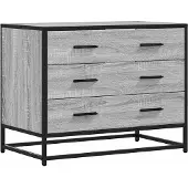 vidaXL Cassettiera Grigio Sonoma 70x41x56 cm Materiale a base di legno