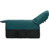 vidaXL Coperta per cavalli verde scuro e nero 135 cm poliestere