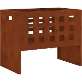vidaXL Pozzetto marrone 50 x 30 x 40 cm in acciaio