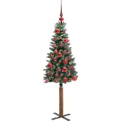 vidaXL Albero di Natale sottile, verde, 150 cm