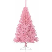 vidaXL Albero di Natale artificiale preilluminato rosa 150 cm PVC