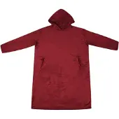 vidaXL Coperta con cappuccio bordeaux M flanella