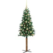 vidaXL Albero di Natale sottile, verde, 150 cm