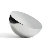New Works Specchio da tavolo Aura, Ø 13 cm, acciaio inox, lucido