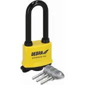 Dedra Lucchetto impermeabile con copertura 55 mm con grillo lungo