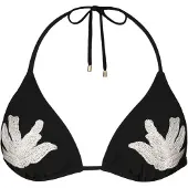 Barts Women's Zimbra Triangle Parte superiore bikini Donna (40, nero)