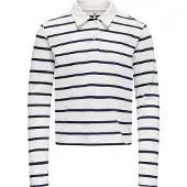ONLY GIRLS Maglietta blu notte / bianco