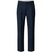Selected Pantaloni A Gamba Dritta Uomini Blu 30