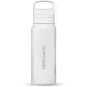 LifeStraw Go Polar White GOST-650ML-WHT Stainless Steel, bottiglia con filtro a 2 fasi, 650 ml