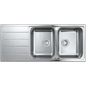 GROHE K500 80-S Lavello montato su piano Rettangolare Acciaio inox