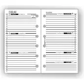Bind 260226 Calendario settimanale di ricambio - A6, 1 settimana / 2 pagine