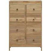 vidaXL Cassettiera 55x30x90 cm in teak massiccio
