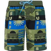 Protest Kid's PRTTonny Pantaloncino da bagno Bambini (140, olivia)