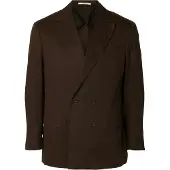 Selected Giacca A Doppio Petto Uomini Marrone 48