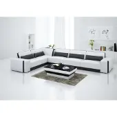 AEA Ledersofa Couch Wohnlandschaft Ecksofa Eck Garnitur Design Modern Sofa G8019B