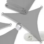 Sonstige Verlage Ombrellone triangolare universale 3x3x3 grigio