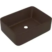 Syfax Lavandino Luxury Marrone Scuro Opaco 41x30x12 cm in Vetroceramica